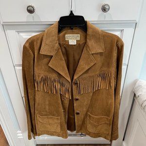Lined Suede Jacket w Fringe